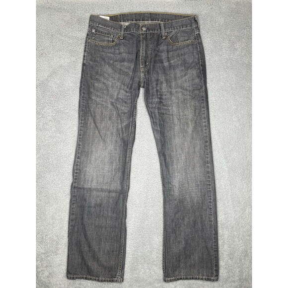 Levis 514 Straight Fit Jeans Mens 36 x 32 Gray Cotton Grey - Picture 1 of 15